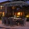 11-Piece Outdoor Dining Set with 15 Feet Umbrella, Cushions, and Acacia Wood